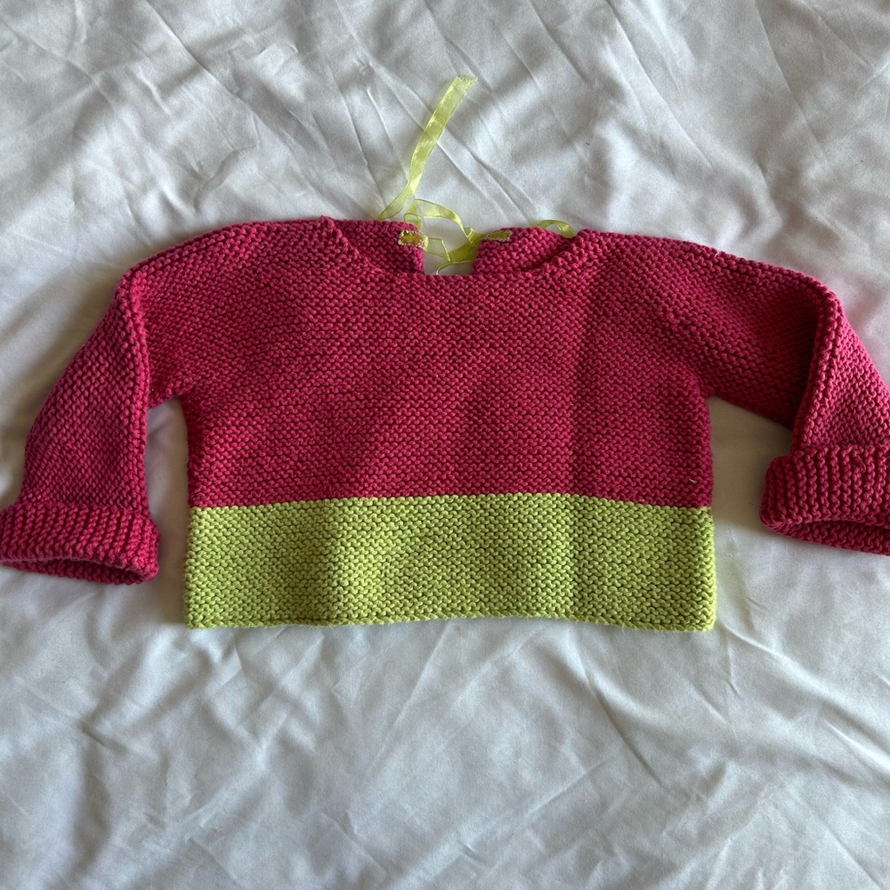 Handmade knit sweater